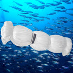 Pano Rede Malha Pesca Fio Nylon 0,60 Malha 9,5 100M, rede de pesca branca enrolada com fundo de peixes no mar, ideal para pesca de tainha, robalo e outros peixes médios a grandes. Produto Tradestar.