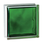 Tijolo Bloco De Vidro Colors 19x19x8 Un Tradestar - Parede de vidro verde em formato curvo, ideal para divisórias, fachadas e decoração de ambientes, proporcionando claridade e um toque moderno. Produto original, com garantia e envio imediato.