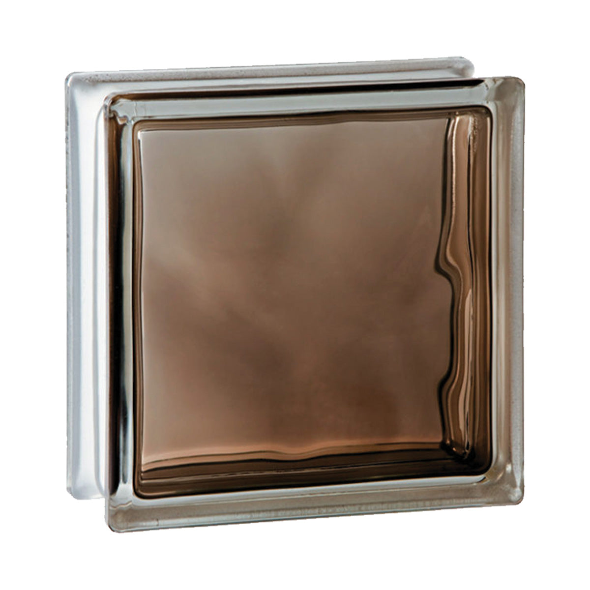 Tijolo Bloco De Vidro Colors 19x19x8 Un Tradestar - Parede curva de blocos de vidro coloridos em tom de verde, ideal para divisórias, fachadas e projetos decorativos, proporcionando claridade e design moderno para ambientes internos e externos.
