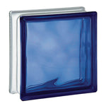 Tijolo Bloco De Vidro Wave Colorido 19x19x8 Un Tradestar em parede de banheiro moderno, ideal para divisórias e decoração. Bloco de vidro verde, proporcionando claridade e design.