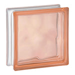 Tijolo Bloco De Vidro Wave Colorido 19x19x8 Un Tradestar em parede de banheiro moderno, proporcionando claridade e design. Ideal para divisórias, paredes e decoração de ambientes.