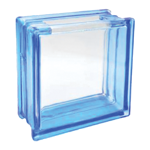Bloco de Vidro C/ Furo Quadrado 19x19x8 Tradestar - Tijolo de vidro colorido para divisórias, paredes e decoração de ambientes. Ideal para projetos residenciais e comerciais, proporcionando claridade e design moderno.