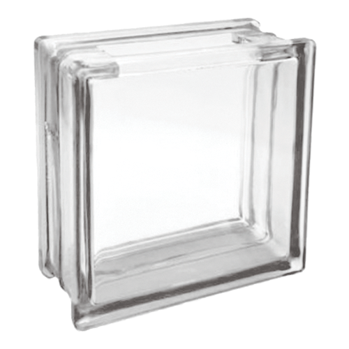 Bloco de Vidro C/ Furo Quadrado 19x19x8 Tradestar - Ideal para divisórias, paredes e projetos decorativos. Proporciona claridade e design moderno. Tijolo de vidro transparente, resistente e versátil para ambientes internos e externos.