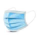 Máscara Descartável de Proteção 99% 3 Camadas Azul - Máscara facial de uso único, com tripla camada de proteção, ideal para segurança em ambientes públicos e prevenção contra vírus e bactérias. Possui alta capacidade de filtragem e alças elásticas para ajuste confortável.