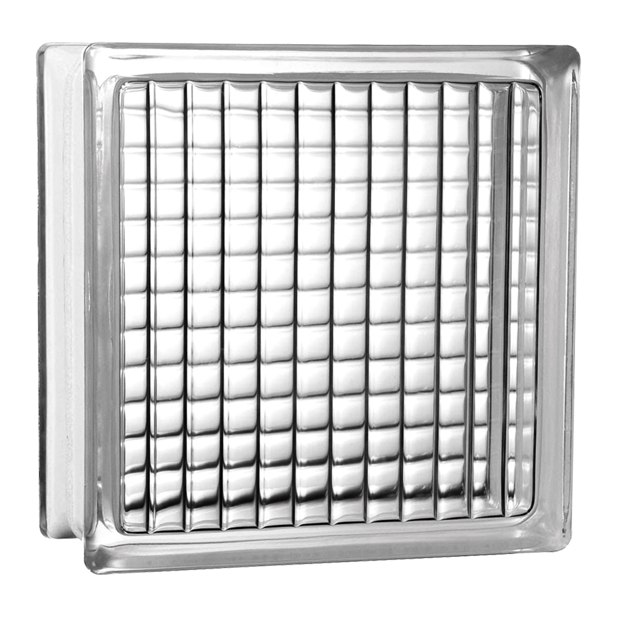 Tijolo Bloco de Vidro Transparente Tradestar 19x19x8cm - Ideal para paredes, divisórias e projetos de design de interiores, proporcionando claridade e luminosidade. Bloco de vidro incolor com acabamento transparente e ondulações, perfeito para ambientes internos e externos.
