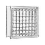 Tijolo Bloco de Vidro Transparente Tradestar 19x19x8cm - Ideal para paredes, divisórias e projetos de design de interiores, proporcionando claridade e elegância. Bloco de vidro incolor com acabamento transparente e ondulações, perfeito para ambientes que buscam luminosidade e estilo.