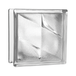 Tijolo Bloco de Vidro Transparente Tradestar 19x19x8 - Ideal para paredes, divisórias e proporcionar claridade. Bloco de vidro incolor com ondulações, perfeito para projetos de design de interiores e arquitetura. Compre agora e ilumine seus ambientes!