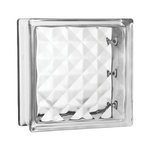 Tijolo Bloco de Vidro Transparente Tradestar 19x19x8cm - Ideal para paredes, divisórias e projetos de design de interiores que buscam luminosidade e estilo. Bloco de vidro incolor com acabamento transparente e ondulações, proporcionando até 75% de luminosidade natural.