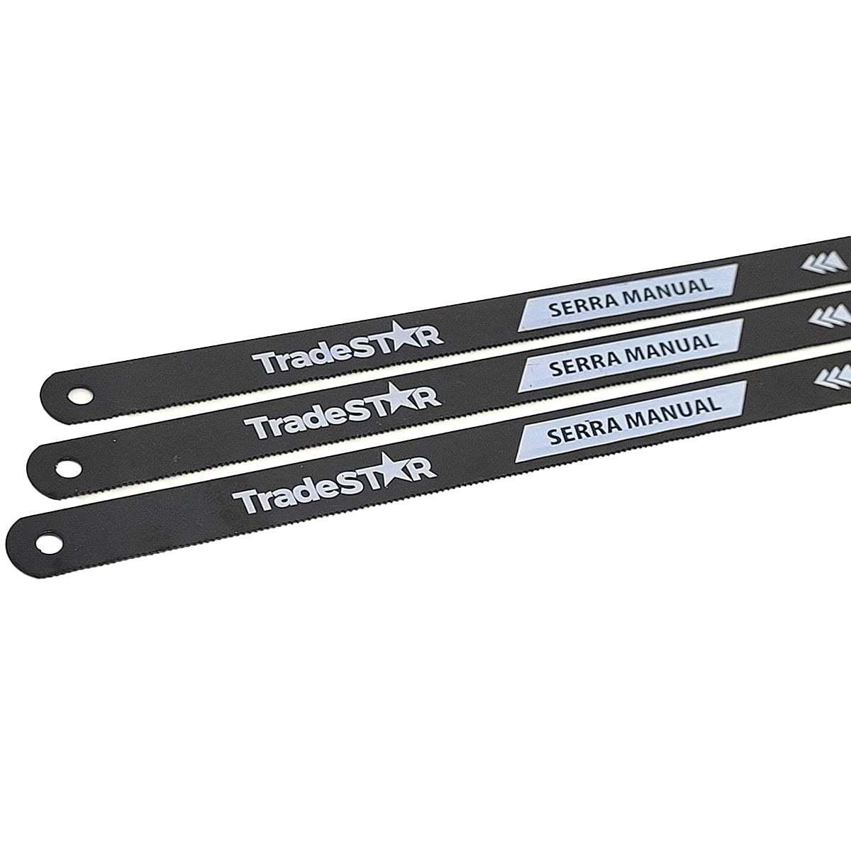 Kit 10 Serrinha Serra Manual 300mm 24 DDP Bi-metal Tradestar - Lâminas de serra manuais Tradestar para cortes precisos em madeira, metal e plástico. Lâminas bimetálicas de alta qualidade, duráveis e eficientes para uso profissional e DIY.