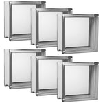 Kit 6 Tijolos Bloco de Vidro Incolor Liso 19x19x8 Tradestar - Blocos de vidro transparentes para construção e decoração, ideais para paredes, divisórias e ambientes que buscam iluminação natural e design moderno.