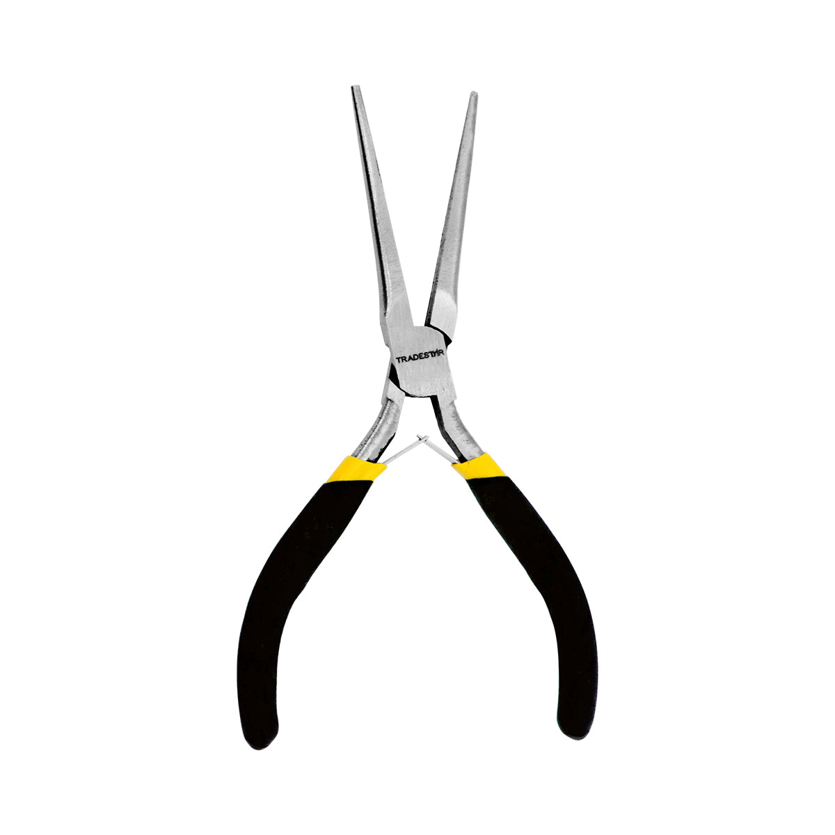 Alicate de bico longo para eletrônica, bijuterias e artesanato. Ferramenta profissional com cabo ergonômico e pontas finas para trabalhos precisos. Ideal para cortar, dobrar e modelar fios e componentes.