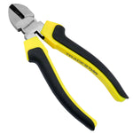 Alicate de corte diagonal Tradestar, com cabo ergonômico amarelo e preto. Ferramenta de corte de precisão para eletrônica, rede e impressão 3D. Ideal para kit de alicates RJ45.