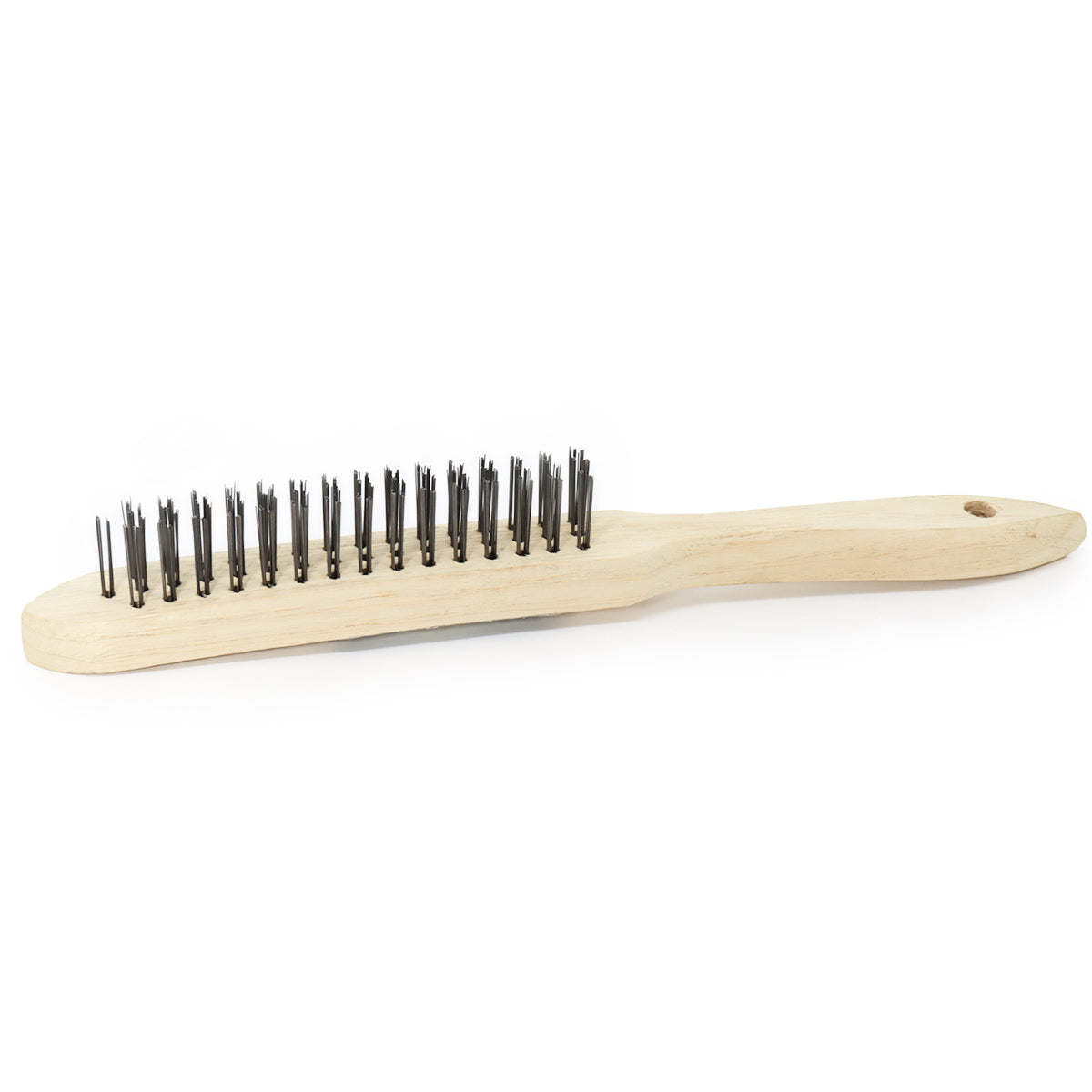 Kit C/ 5 Escovas de Aço Cabo de Madeira Multiuso Tradestar - Escovas manuais com cerdas de aço e cabos de madeira para limpeza e preparação de superfícies. Ideal para remover ferrugem, sujeira e resíduos em projetos de bricolagem e uso geral.
