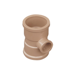 Tê de Redução 90º Soldável 50x25mm Akato - Conexão PVC para tubos, ideal para instalações hidráulicas que exigem mudança de direção e redução de diâmetro. Garante conexões seguras e sem vazamentos.