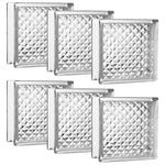 Kit 50 Tijolos Bloco de Vidro Transparente 19x19x8 Tradestar - Blocos de vidro transparentes para construção e decoração, ideais para paredes, divisórias e ambientes que buscam luminosidade e design moderno. Tijolos de vidro incolor com textura quadriculada, proporcionando privacidade e passagem de luz natural.