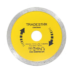 Kit com 20 Discos Diamantados Contínuos 110x20mm Tradestar para porcelanato. Ideal para cortes precisos em pisos, azulejos, mármores e porcelanas. Ferramenta profissional para acabamentos impecáveis. Corte refrigerado, envio imediato e garantia.