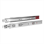 Corrediça Telescópica Soft Close 45 Cm Amortecedor Rolamento - Aço zincado, 450mm, para gavetas com fechamento suave e silencioso, capacidade 25kg.