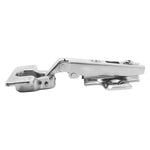 Dobradiça Caneco Calço Simples 35mm Reta Armário Tradestar em aço niquelado, ideal para portas de armários. Oferece abertura de 110°, calço simples, diâmetro de 35mm e compatibilidade com espessuras de 14 a 23mm. Garante fechamento suave e alinhamento perfeito.
