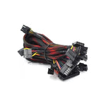 Fonte Gamer Duex 600FSE++ 600W 80 Plus Bronze Modular Pfc Ativo - Cabos e conectores da fonte de alimentação para PC, ideal para gamers, com certificação 80 Plus Bronze e PFC Ativo.