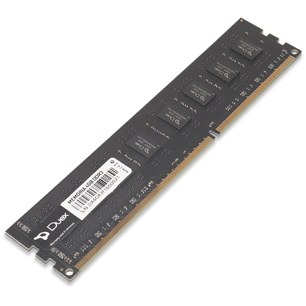 Memória RAM 4GB Duex DDR3 1600MHz DIMM para PC - Aumente o desempenho e a velocidade do seu computador com esta memória RAM de alta performance. Ideal para multitarefas e jogos, oferecendo compatibilidade e fácil instalação.