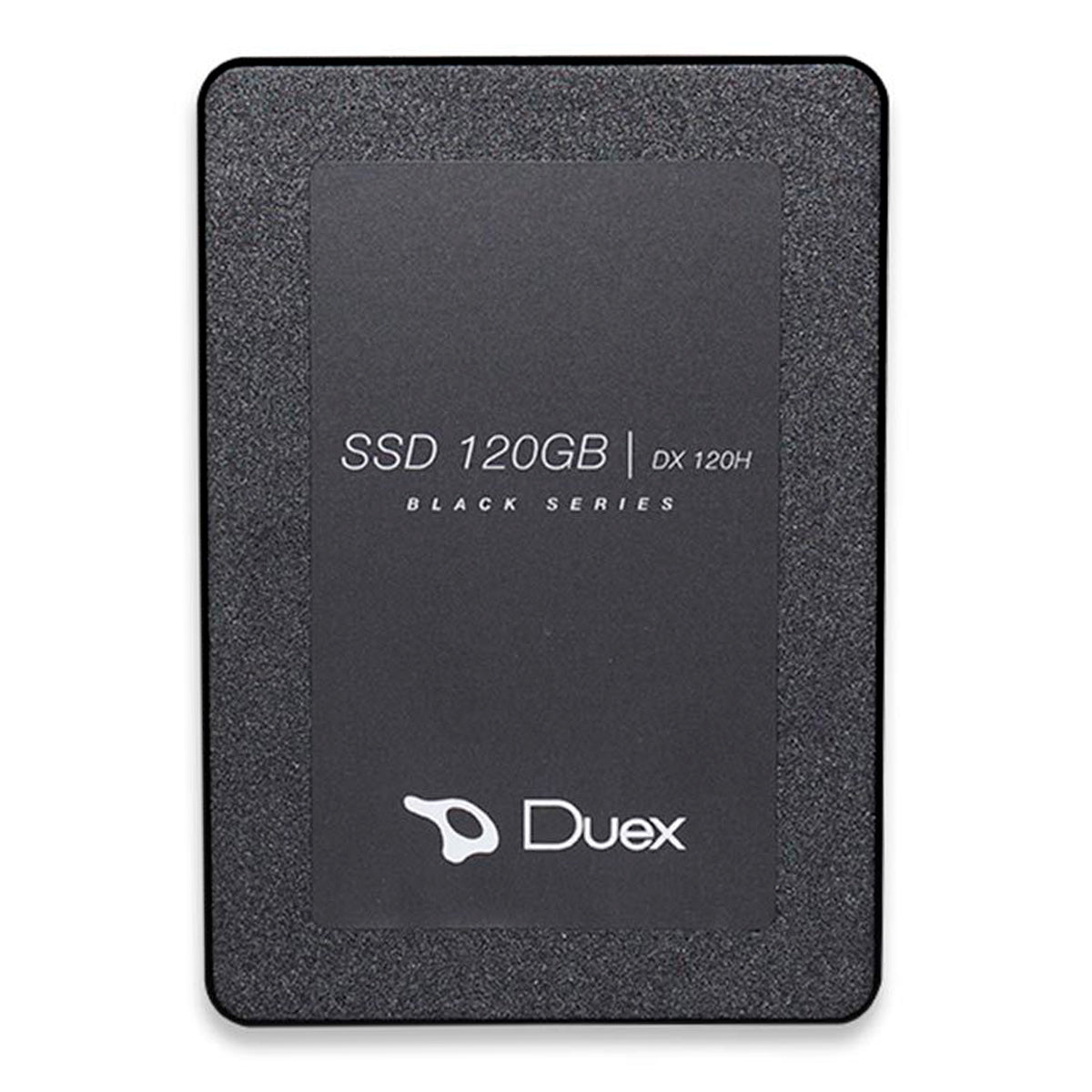 SSD 120GB Duex DX 120H Black Series para computador e notebook. Unidade de estado sólido SATA de 2.5 polegadas, ideal para melhorar o desempenho e a velocidade do seu sistema. Oferece inicialização rápida, carregamento ágil de aplicativos e transferência eficiente de arquivos. Aumente a capacidade de armazenamento do seu computador com este SSD confiável e de alta performance.