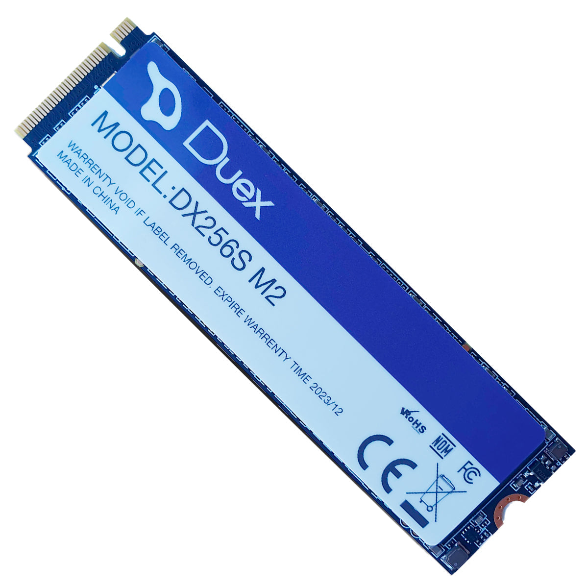 SSD Duex 256GB DX 256S NVMe M.2 - Unidade de estado sólido interna lacrada, ideal para upgrade de desempenho em notebooks e desktops. Oferece alta velocidade de leitura e gravação, inicialização rápida e maior durabilidade.