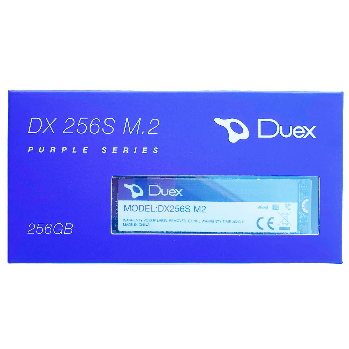 SSD Duex 256GB DX 256S NVMe M.2 - Unidade de estado sólido interna, ideal para upgrade de desempenho em computadores. Oferece alta velocidade de leitura e gravação, design compacto e instalação fácil. Perfeito para gamers e usuários que buscam rapidez e eficiência.