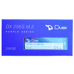 SSD Duex 256GB DX 256S NVMe M.2 - Unidade de estado sólido interna, ideal para upgrade de desempenho em computadores. Oferece alta velocidade de leitura e gravação, design compacto e instalação fácil. Perfeito para gamers e usuários que buscam rapidez e eficiência.
