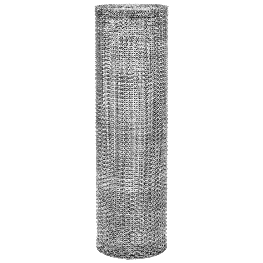 Tela Metálica Hexagonal P/ Viveiro BWG-26 Tradestar em rolo, 60cm x 50m. Ideal para proteção de viveiros, fabricada em aço carbono zincado, malha 1/2", resistente e durável. Perfeita para cercar pássaros e pequenos animais, uso em jardinagem e criações.