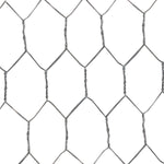 Tela metálica hexagonal para viveiro Tradestar BWG-26, malha 1/2", 60cm x 50m, ideal para proteção de aves e pequenos animais, fabricada em aço carbono zincado, resistente e durável para jardinagem e criações.