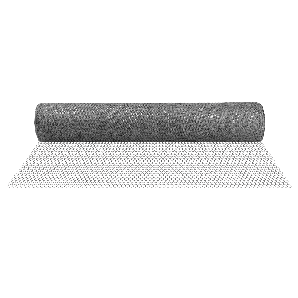 Tela Metálica Hexagonal Galinheiro BWG-23 Tradestar 1,5MX50M - Ideal para galinheiros, cercas de jardins e hortas. Feita em aço carbono zincado, oferece durabilidade e segurança. Malha 2" e construção torcida.