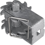Catraca para arame liso zincada para cercas, esticador tensor, caixa com 100 unidades. Ideal para tensionamento de cercas agrícolas, industriais e residenciais. Fabricada em aço zincado resistente à corrosão, com mecanismo de travamento seguro e fácil instalação. Garante cercas firmes e seguras.