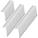Kit com 50 chaves biela em L 14mm para mecânica e automotivo Tradestar. Ferramenta em aço carbono galvanizado, ideal para apertar e soltar parafusos e porcas em locais de difícil acesso. Perfeita para reparos automotivos, trabalhos mecânicos e montagem de estruturas.