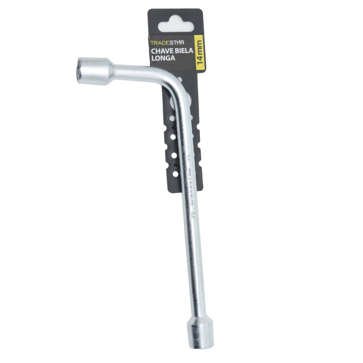 Kit com 50 Chaves Biela em L 14mm Tradestar para Mecânica e Automotivo. Ferramenta em aço carbono galvanizado, ideal para apertar e soltar parafusos e porcas em locais de difícil acesso. Perfeita para reparos automotivos, trabalhos mecânicos e montagem de estruturas.