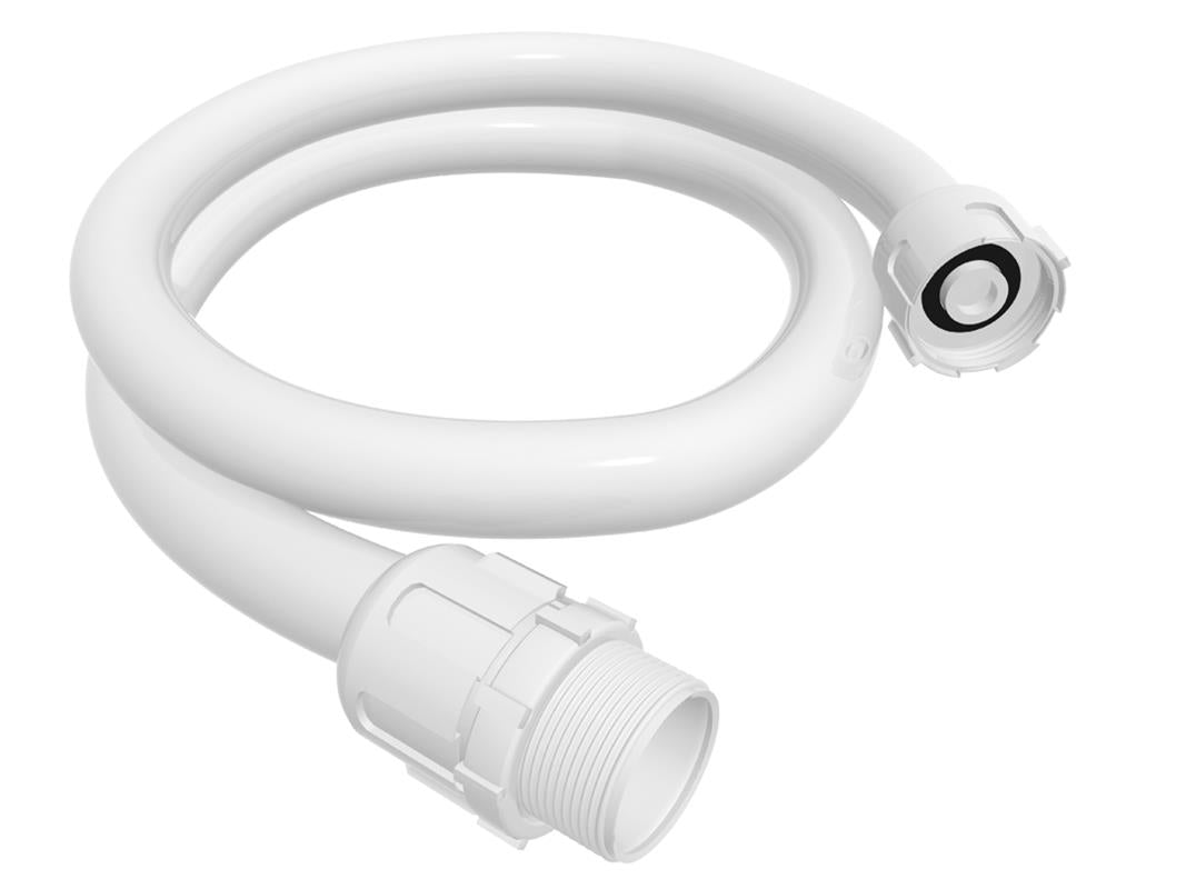 Engate Flexível 1/2" x 50cm branco com anel deslizante Akato para instalação hidráulica. Mangueira flexível branca com conexões rosqueadas nas extremidades, ideal para encanamento doméstico e comercial. Produto durável e resistente à corrosão.