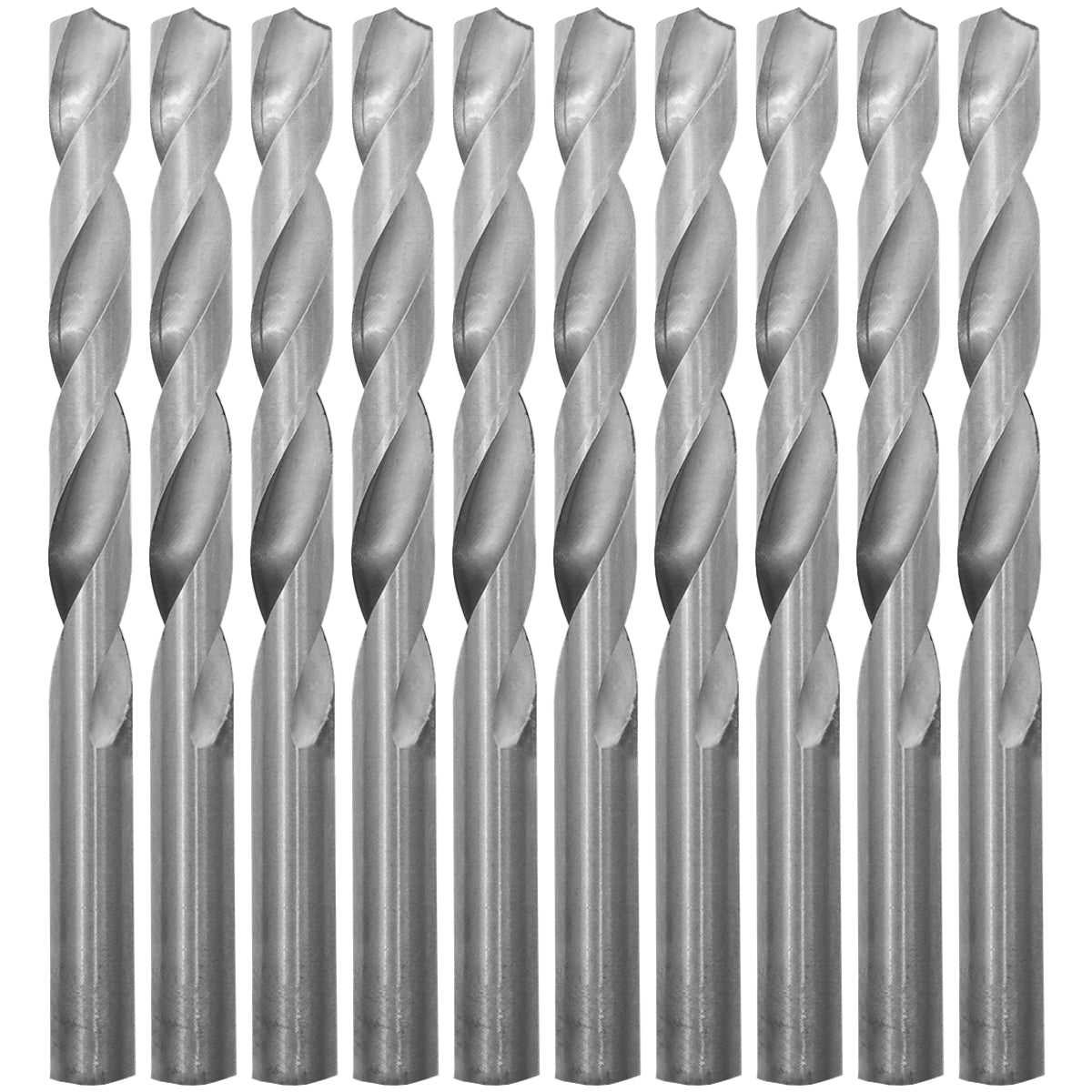 Brocas em HSS Aço Rápido DIN 338 1/2" Tradestar - Kit com 50 unidades. Brocas de alta performance para perfuração em metal, madeira e plástico. Ferramenta durável e precisa para profissionais e hobbistas.