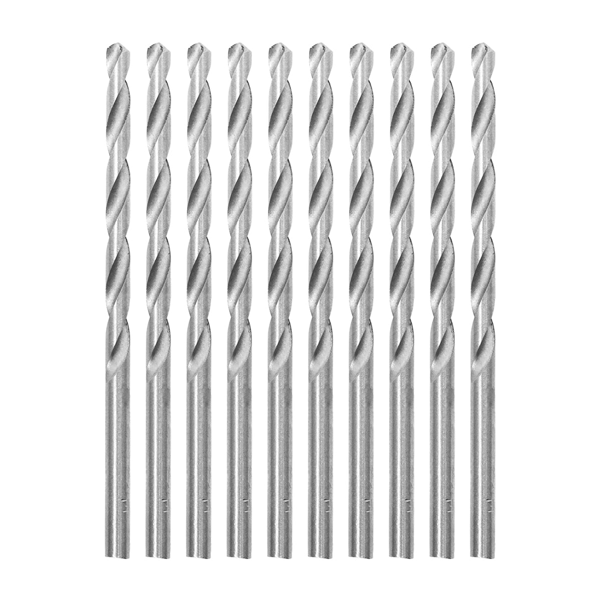 Brocas em HSS Aço Rápido DIN 338 1/8" Tradestar - Conjunto com 100 unidades. Brocas de alta qualidade para perfuração precisa em metal, madeira e plástico. Ferramenta durável e eficiente para profissionais e hobbistas.