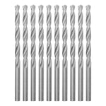 Kit com 100 brocas em HSS Aço Rápido DIN 338 3/16" Tradestar para perfuração em metal, madeira e plástico. Brocas de alta qualidade, duráveis e eficientes para uso profissional e hobby.