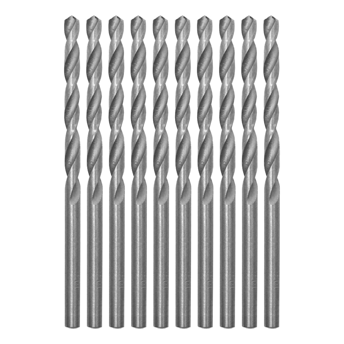 Brocas em HSS Aço Rápido DIN 338 4x75MM Tradestar - Kit com 100 unidades, ideais para perfuração precisa em metal, madeira e plástico. Ferramenta de alta qualidade e durabilidade para profissionais e hobbistas.
