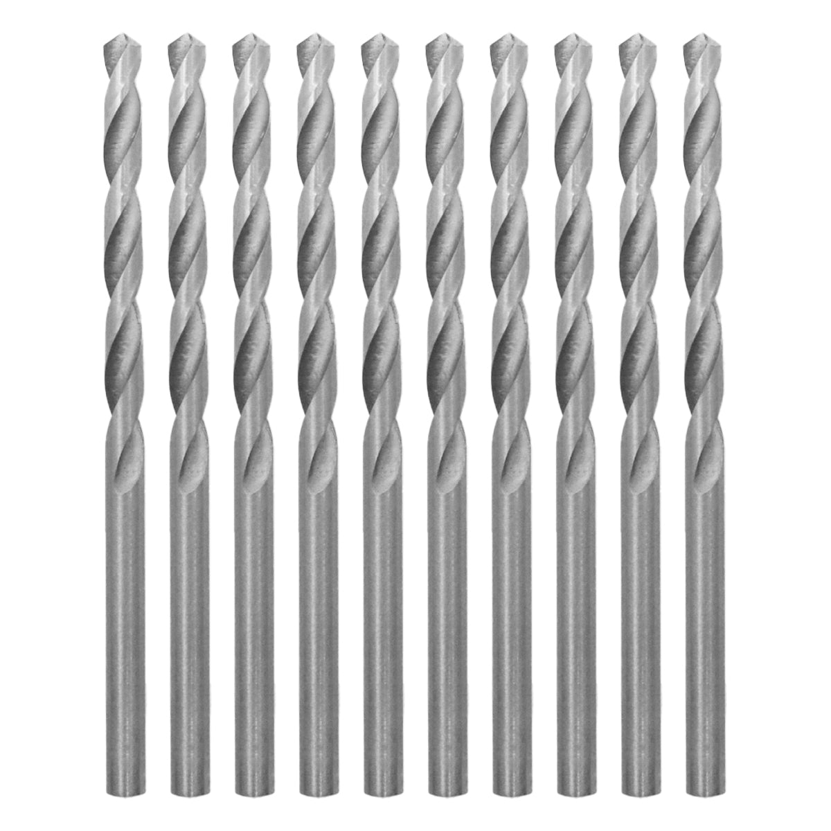 Kit com 100 brocas em aço rápido HSS DIN 338 5/32" Tradestar para perfuração em metal. Brocas de alta qualidade, duráveis e com ponta otimizada para cortes precisos. Ideal para profissionais e hobbistas.