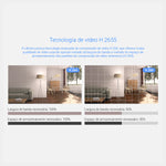 Câmera Interna EZVIZ CB1 com tecnologia de vídeo H.265, que utiliza metade da largura de banda e espaço de armazenamento em comparação com o padrão H.264, garantindo maior qualidade de vídeo.
