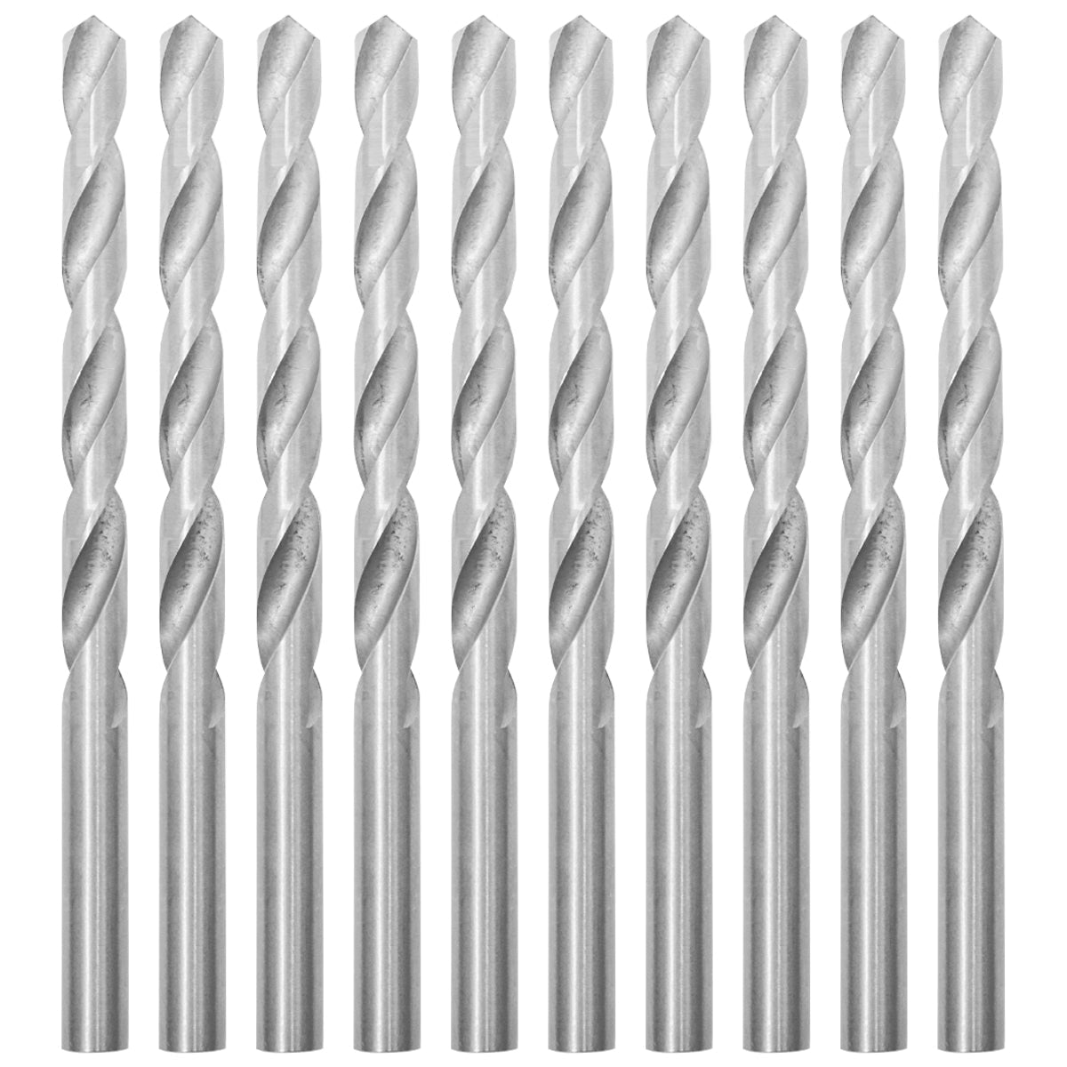 Broca em HSS Aço Rápido DIN 338 7x109MM Tradestar - Kit com 10 unidades, ideal para perfuração precisa em metal, madeira e plástico. Broca de alta durabilidade e eficiência para uso profissional e hobby.