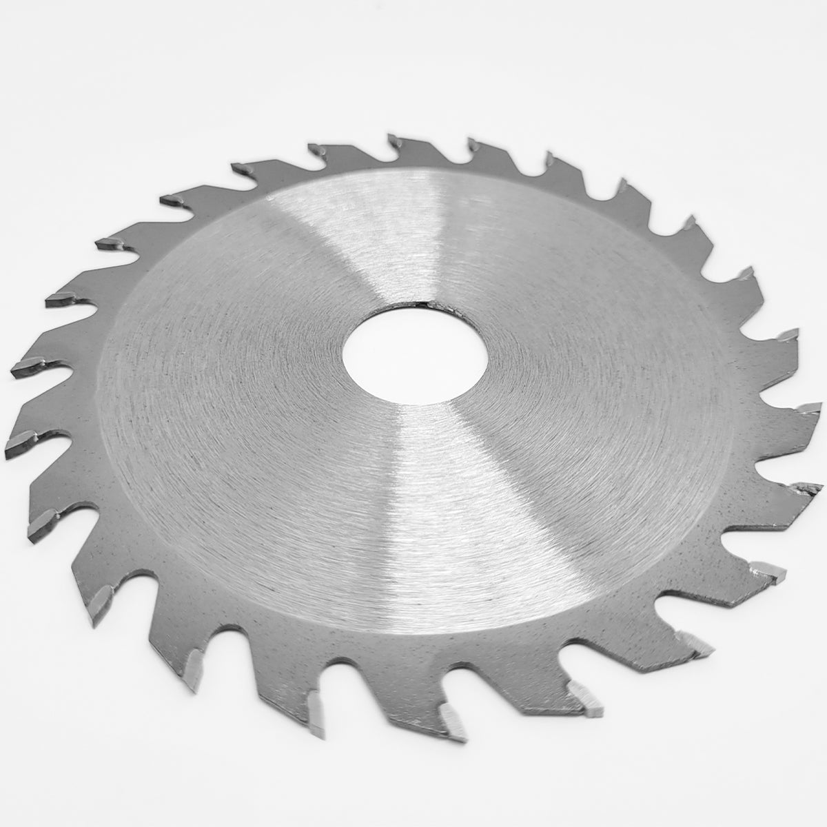 Disco de serra circular Videa 110mm Tradestar para madeira, MDF e compensados. Lâmina com 24 dentes de metal duro, ideal para cortes precisos e limpos em marcenaria e construção.