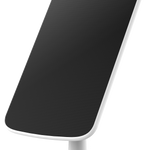 Painel Solar EZVIZ CS-CMT-D para câmeras de segurança, design branco e preto, com suporte ajustável para instalação externa. Ideal para alimentar câmeras EZVIZ, oferecendo energia solar eficiente e sustentável.