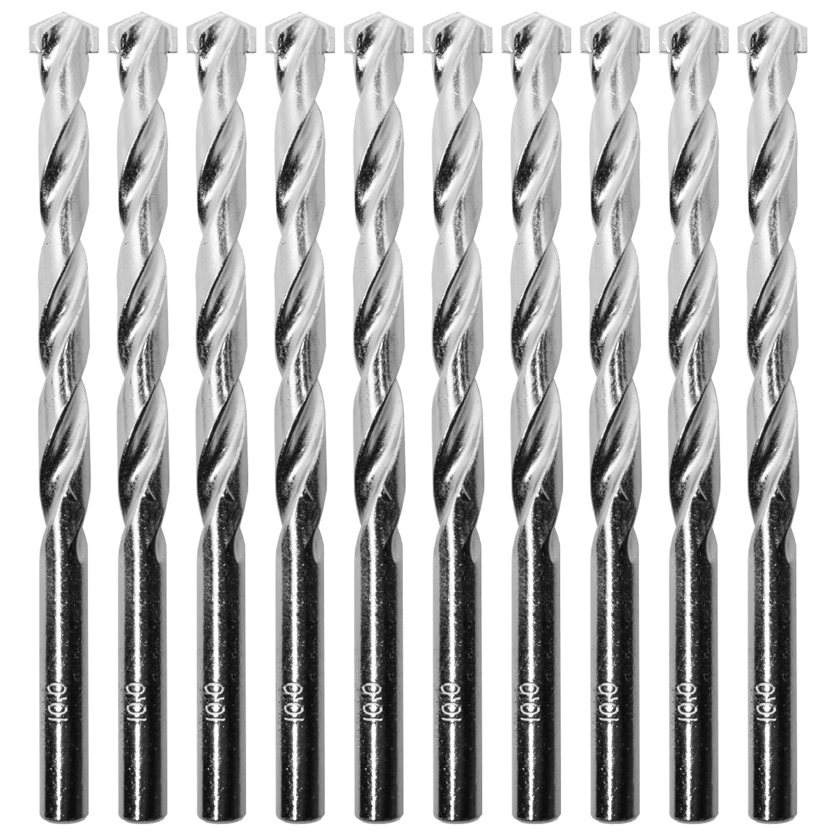 Broca para concreto 10x120mm - Kit com 50 unidades. Brocas helicoidais de alta performance para furadeira, ideais para perfurar concreto, pedra e alvenaria. Ferramenta Tradestar com ponta de metal duro e geometria otimizada para corte preciso. Envio imediato e nota fiscal.
