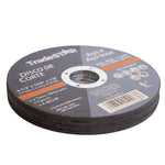 Disco de Corte Metal 4.1/2" 115x1,2mm Tradestar para esmerilhadeira, ideal para corte de aço e inox. Disco abrasivo fino, reforçado, com 2 telas, tipo 41, A 46Q BF. Ferramenta para cortes precisos em metal.