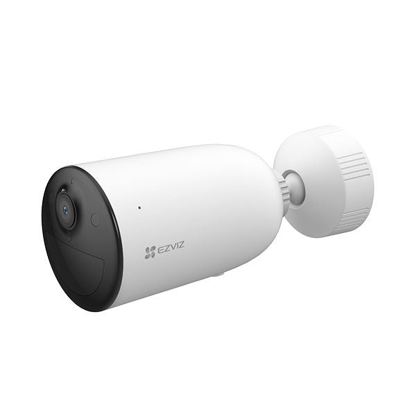 Câmera Externa Ezviz CS-CB3 1080P com bateria, visão noturna colorida, detecção de movimento humano, sirene e luz estroboscópica, integração com Google Assistente e Alexa, ideal para segurança residencial.