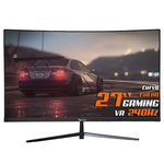 Monitor Duex 27 Curvo DX 270z 240Hz Black LED HDR - Monitor gamer de 27 polegadas com tela curva, resolução Full HD, taxa de atualização de 240Hz, tecnologia FreeSync e HDR para jogos imersivos.