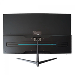 Monitor Duex 27 Curvo DX 270z 240Hz Black LED HDR - Vista traseira, mostrando conexões e suporte. Ideal para gamers, com tela curva, alta taxa de atualização e HDR para imagens imersivas e jogabilidade suave.