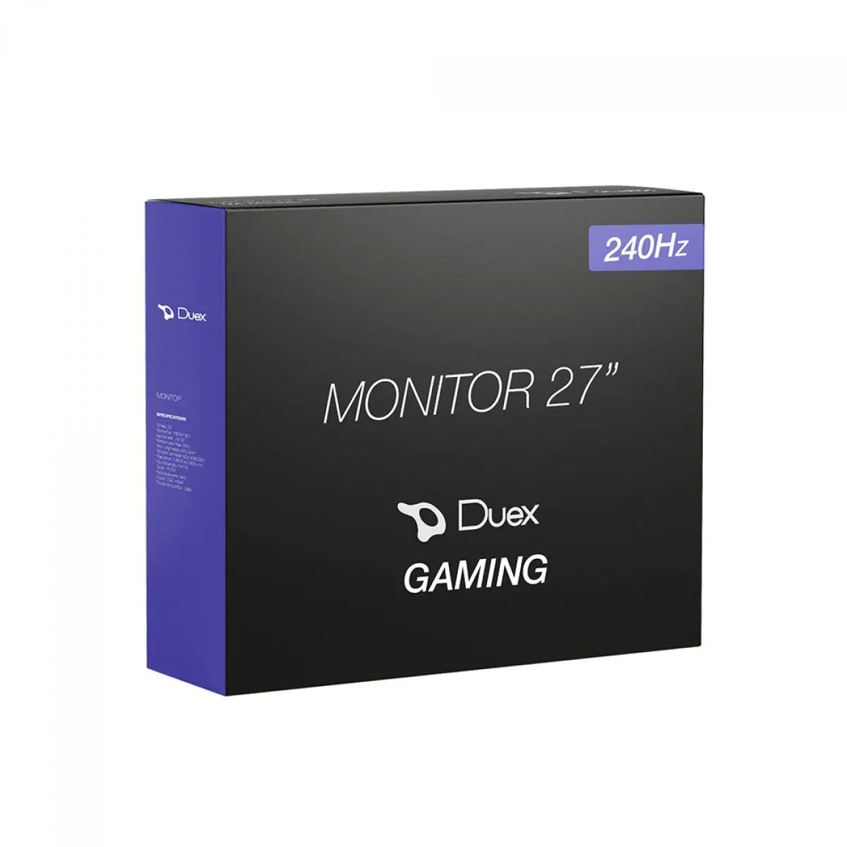 Monitor Duex 27" Curvo Dx 270z 240Hz Black LED HDR - Caixa do monitor Duex Gaming 27 polegadas com tela curva, 240Hz e tecnologia HDR, ideal para jogos.